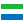 National flag of Sierra Leonean Leone